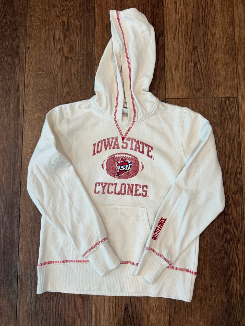 Cyclones White Hooded Sweatshirt